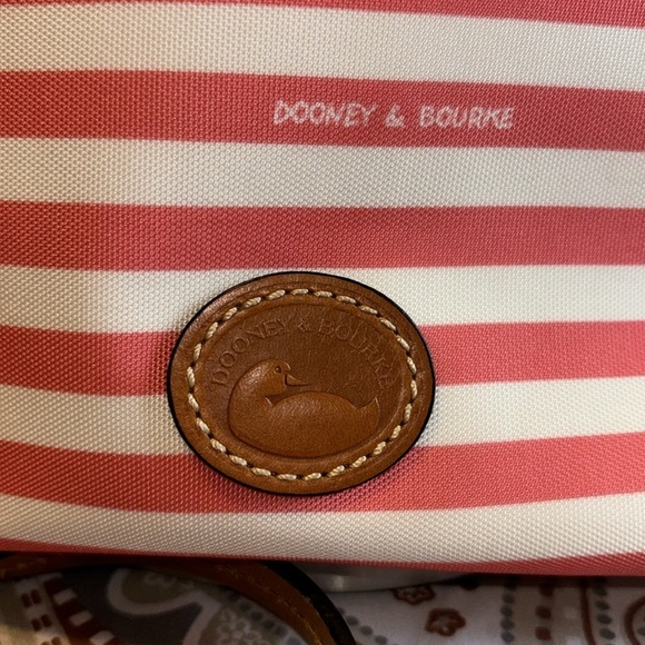 NO BIDDING … FOR @sweetlove ONLY Dooney & Bourke red and white stripe crossbody, - Picture 2 of 5